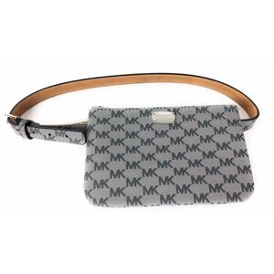 Michael Kors Belt Bag Waist Wallet MK Logo Gray